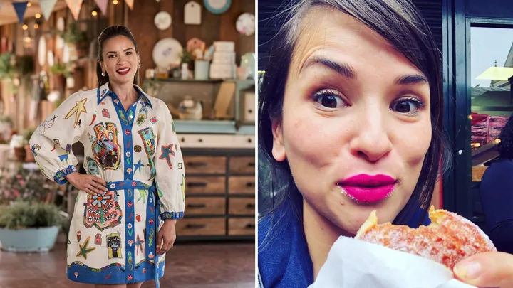 Rachel Khoo on the set of the Great Australian Bake Off and at home in Sweden