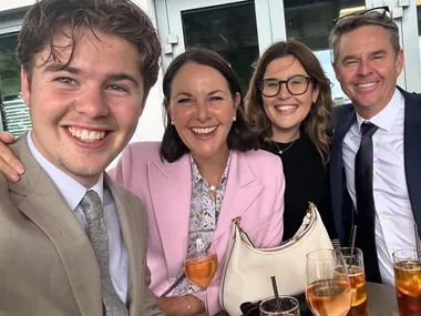 Todd Woodbridge with his family