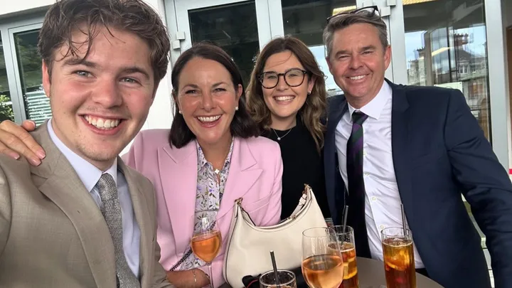 Todd Woodbridge with his family