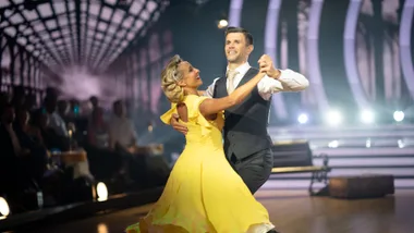 Trent Cotchin and Jessica Raffa on the dancefloor