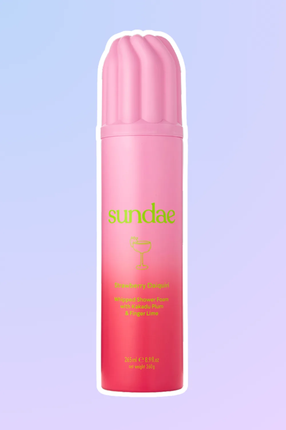 sundae whipped shower foam strawberry daiquiri