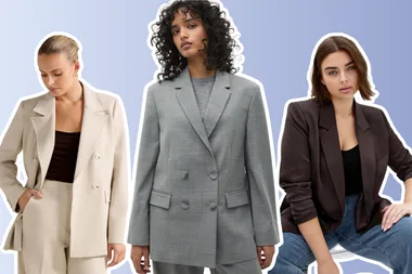three models wearing blazers