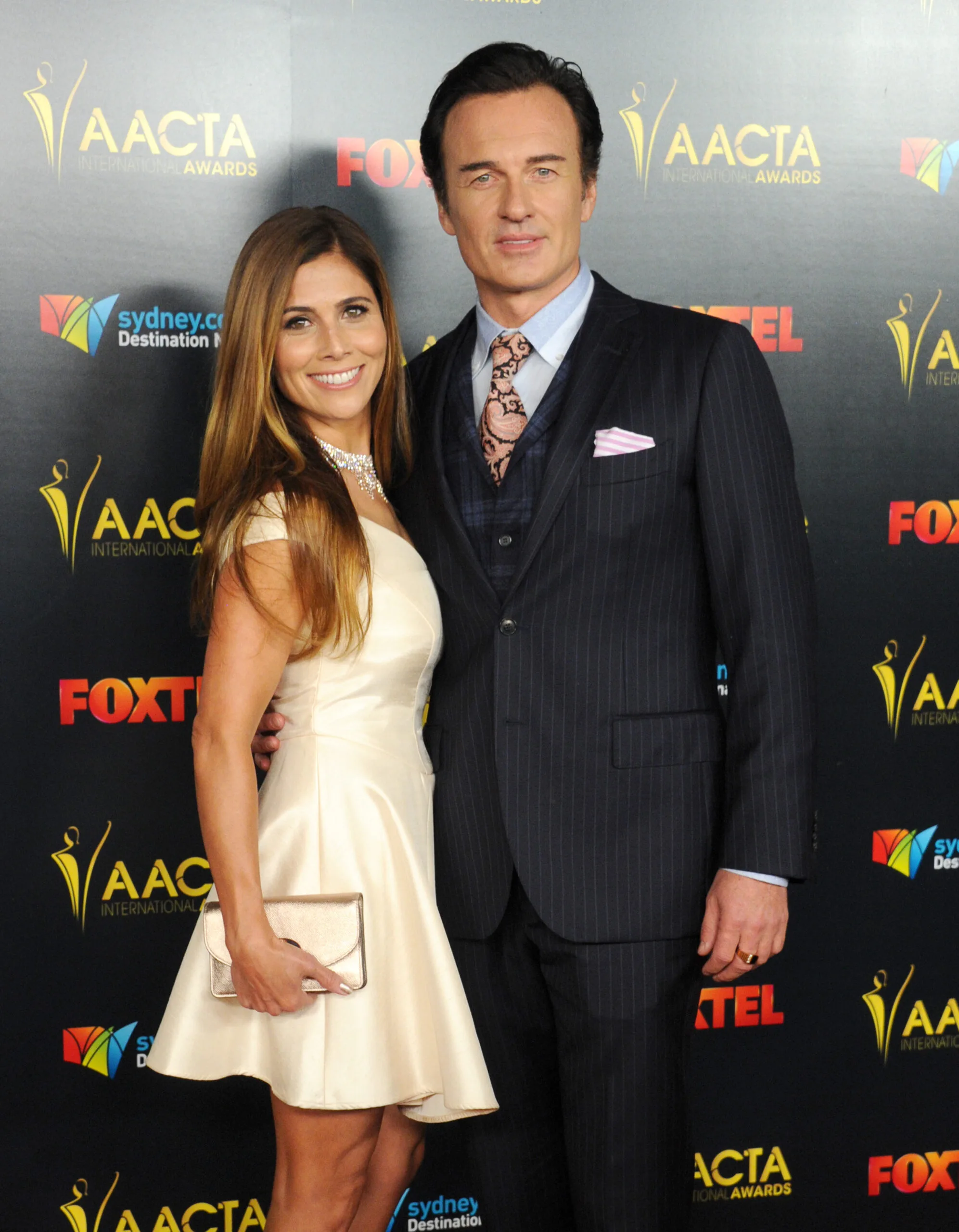 Julian McMahon with wife Kelly.