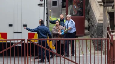 Erin Patterson arrives at Supreme Court of Victoria in Melbourne, Monday, August 25, 2025