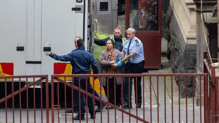 Erin Patterson arrives at Supreme Court of Victoria in Melbourne, Monday, August 25, 2025