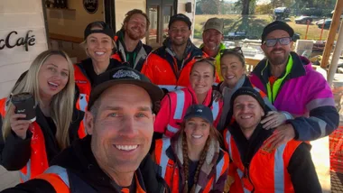 The Block 2025 contestants with Foreman Dan