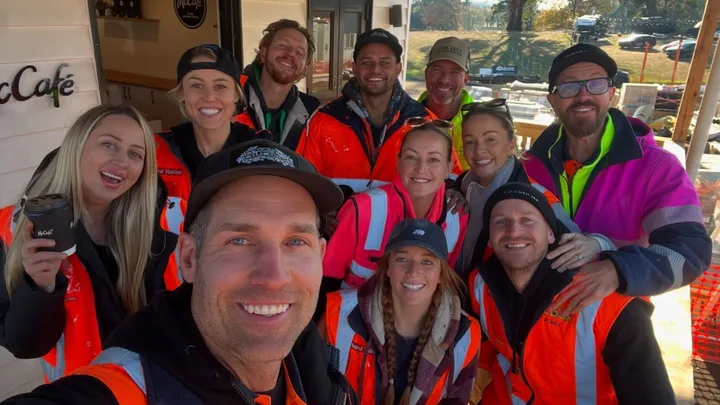 The Block 2025 contestants with Foreman Dan