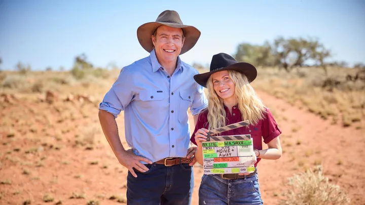 Stephen Peacocke and Bonnie Sveen on Home and Away set in Western Australia HAA_WA_00326