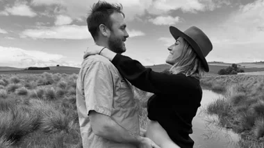 Farmer Andrew and Jess baby
