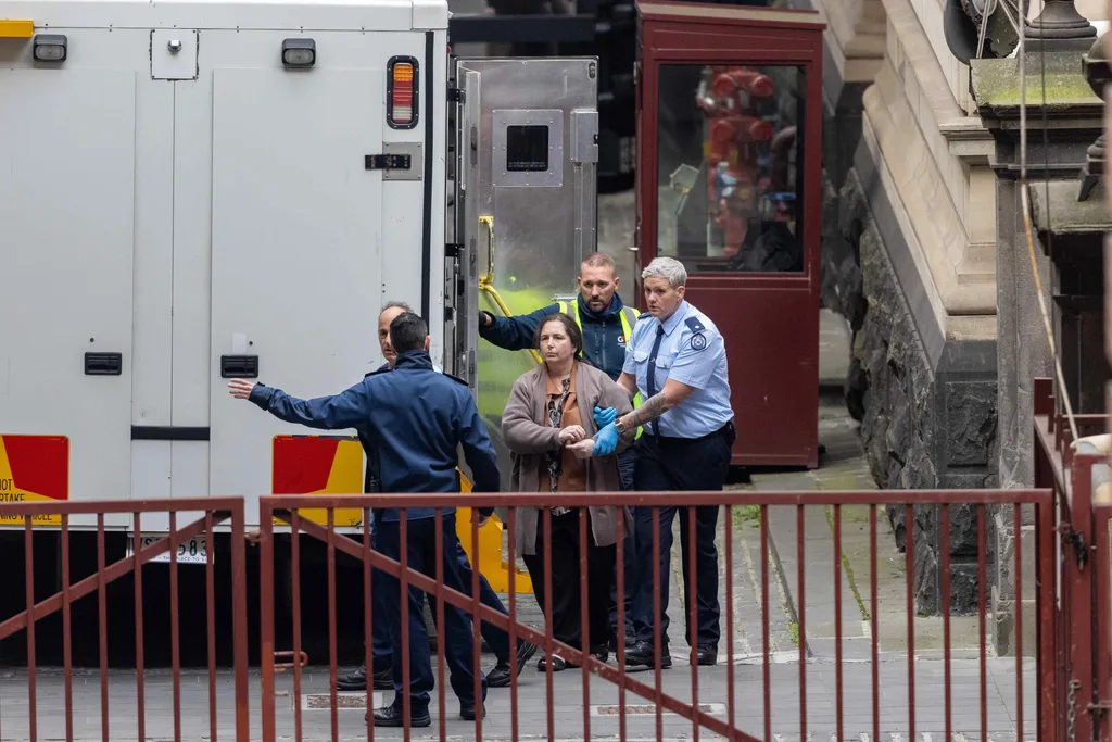 Erin Patterson arrives at Supreme Court of Victoria in Melbourne, Monday, August 25, 2025