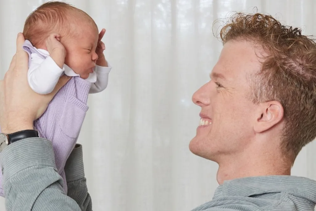 Adam from Gogglebox holds his daughter