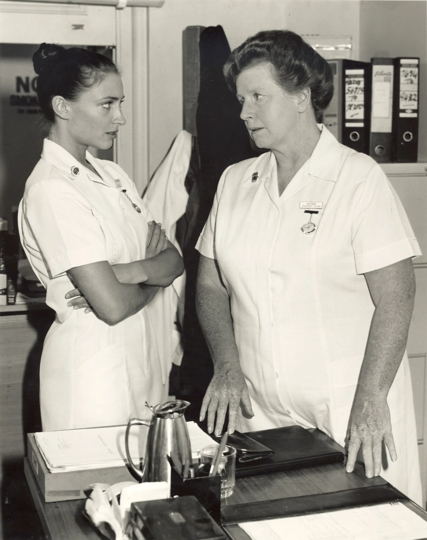 Georgie Parker and Joan Sydney