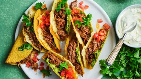 Get your fiesta on with these Cheesy Chipotle Beef Tacos