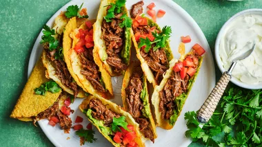 Get your fiesta on with these Cheesy Chipotle Beef Tacos