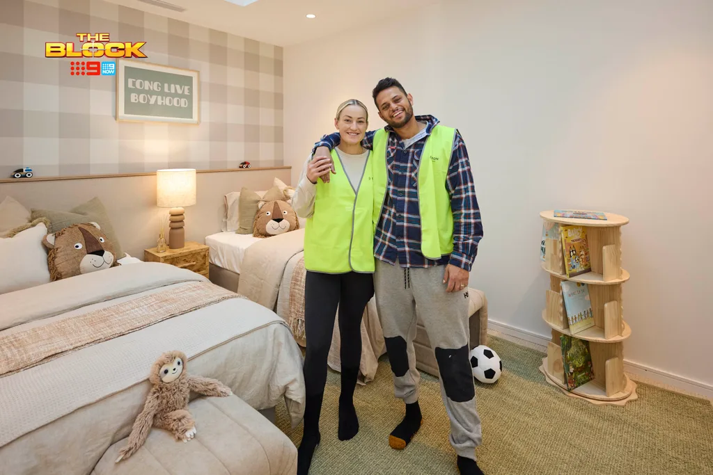 Britt and Taz The Block 2025 kids bedrooms