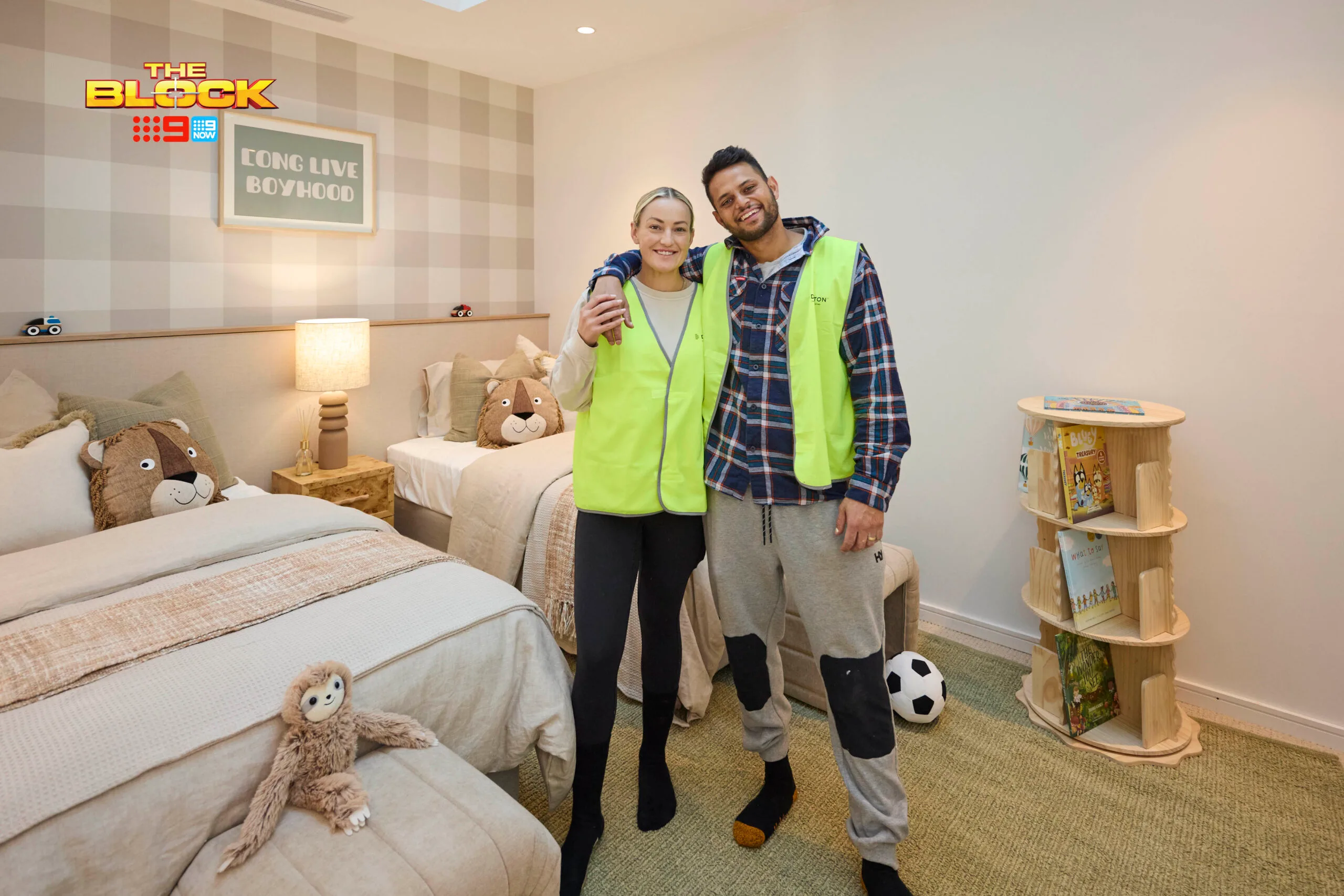 Britt and Taz The Block 2025 kids bedrooms