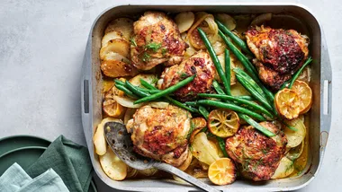 Fennel and lemon chicken traybake