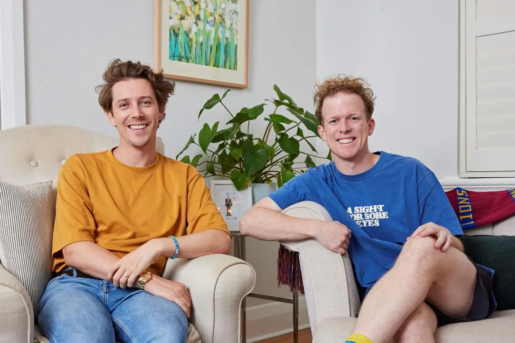 Gogglebox stars Adam Densten and Symon Lovett