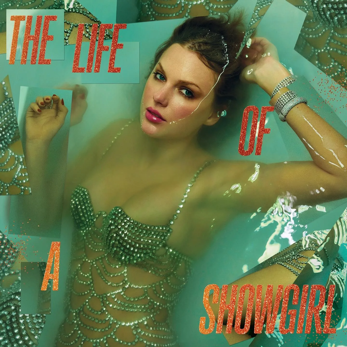 Taylor Swift the life of a showgirl album cover 