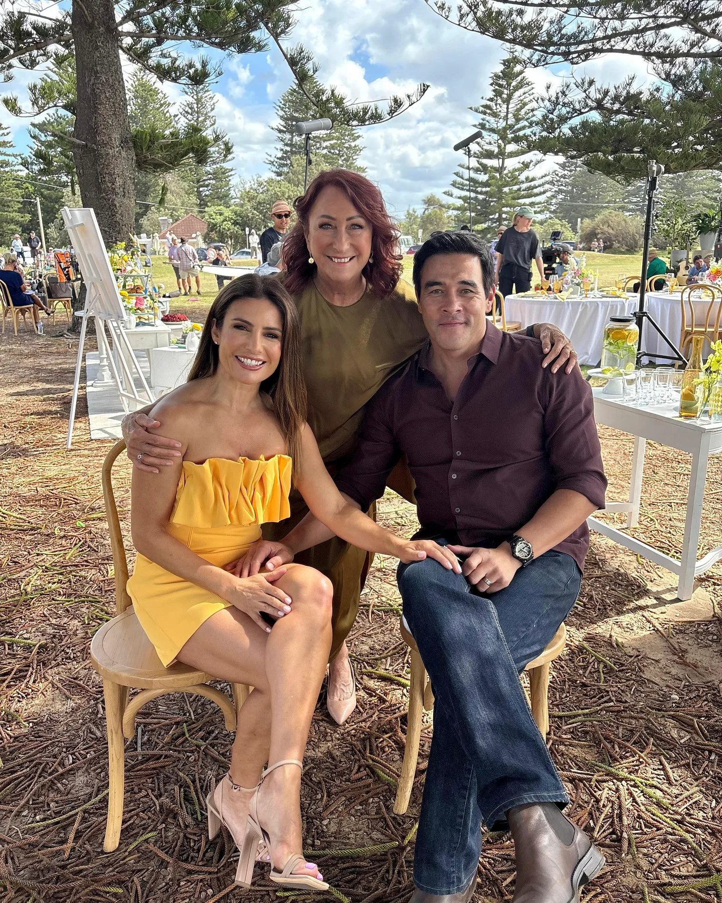 Ada Nicodemou, Lynne McGranger and James Stewart.