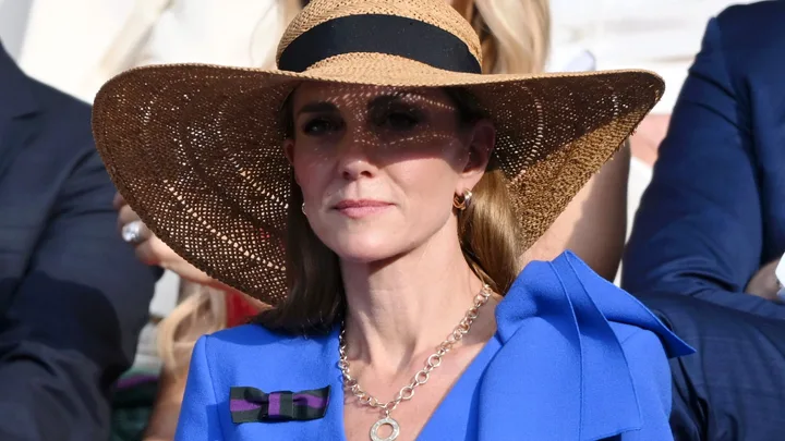Kate Middleton wears a hat at Wimbledon