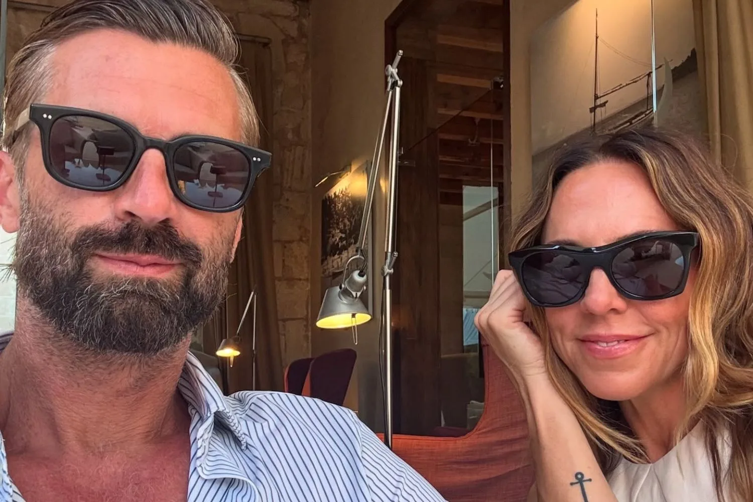 Mel C pictured on holiday with boyfriend Chris Dingwall