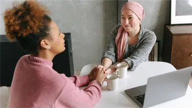 someone providing support for a terminal cancer patient