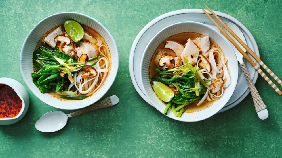 Tom Yum Chicken Noodle Soup