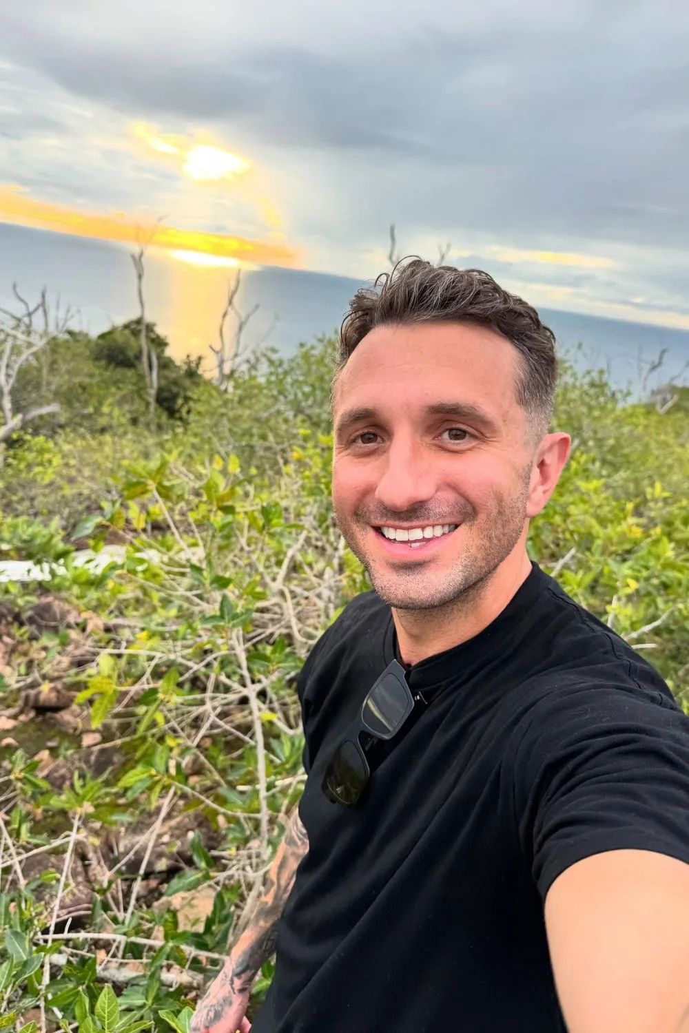 A selfie of Tommy Little at Hayman Island