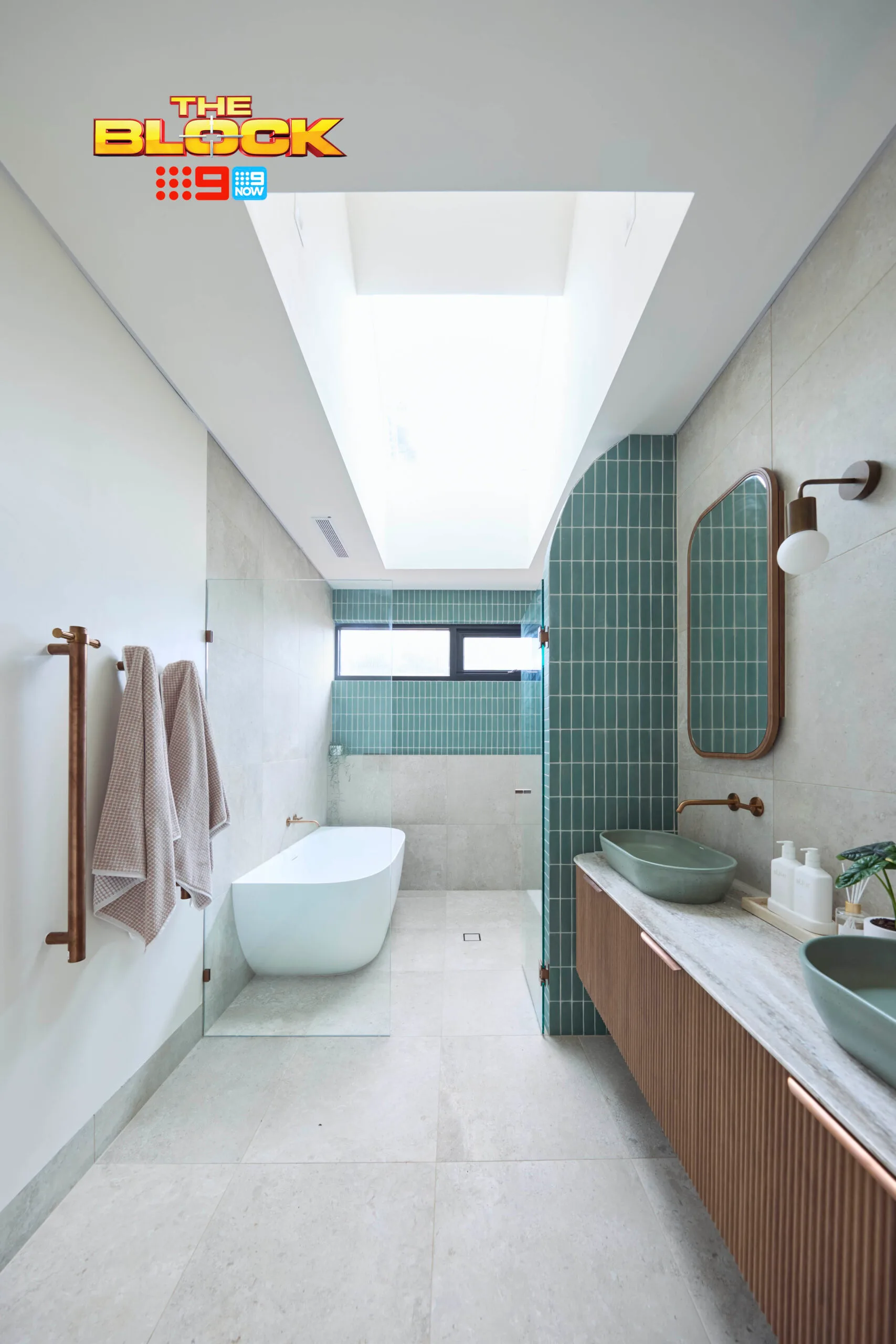 Emma and Ben bathroom The Block