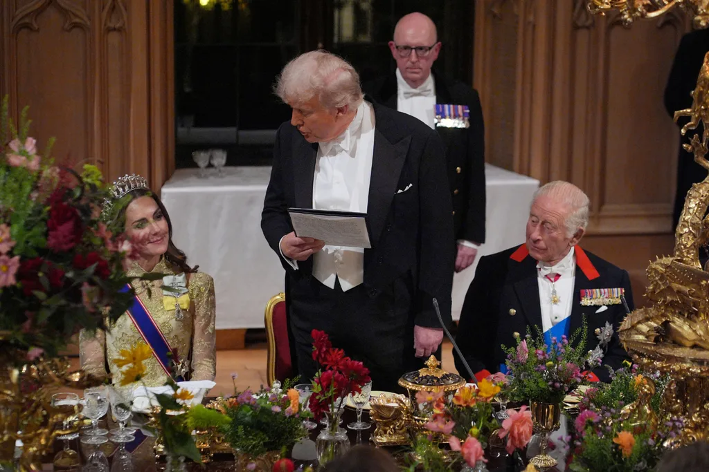 Princess Catherine, Donald Trump, King Charles state banquet September 17, 2025