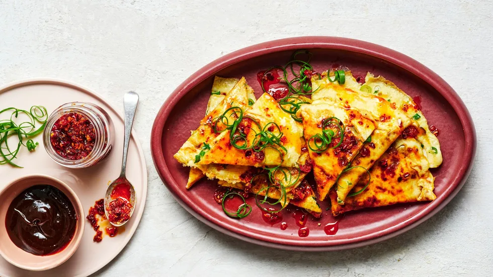 Crispy Rice Paper Omelette