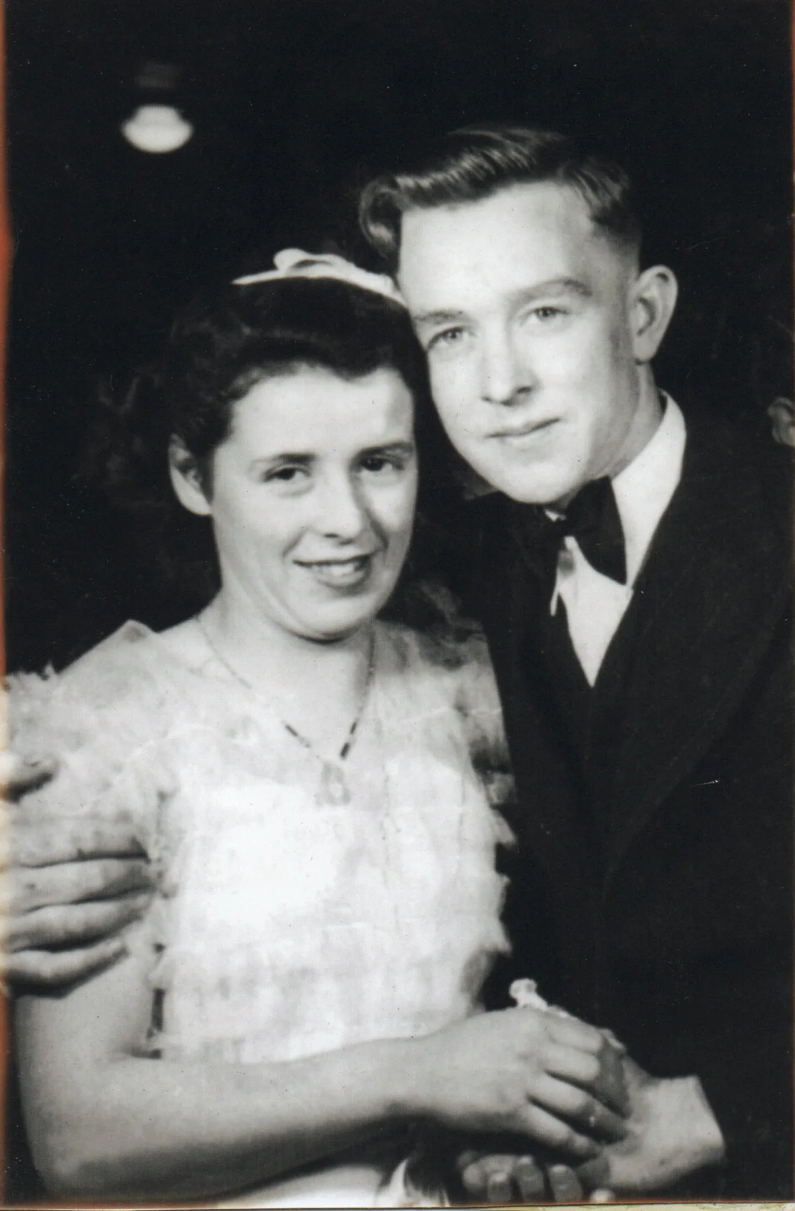 Delma and Frank on their first date around 1942