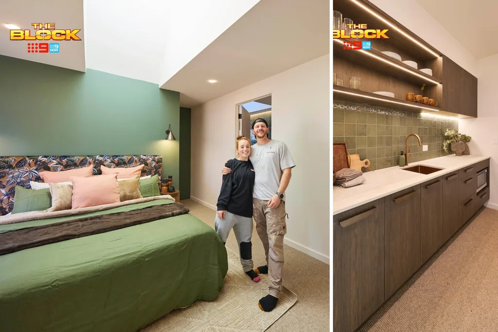 Emma and Ben guest suite week 8 The Block 2025