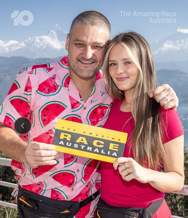 Brendan Fevola Leni amazing race australia