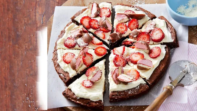 Brownie Marshmallow Pizza