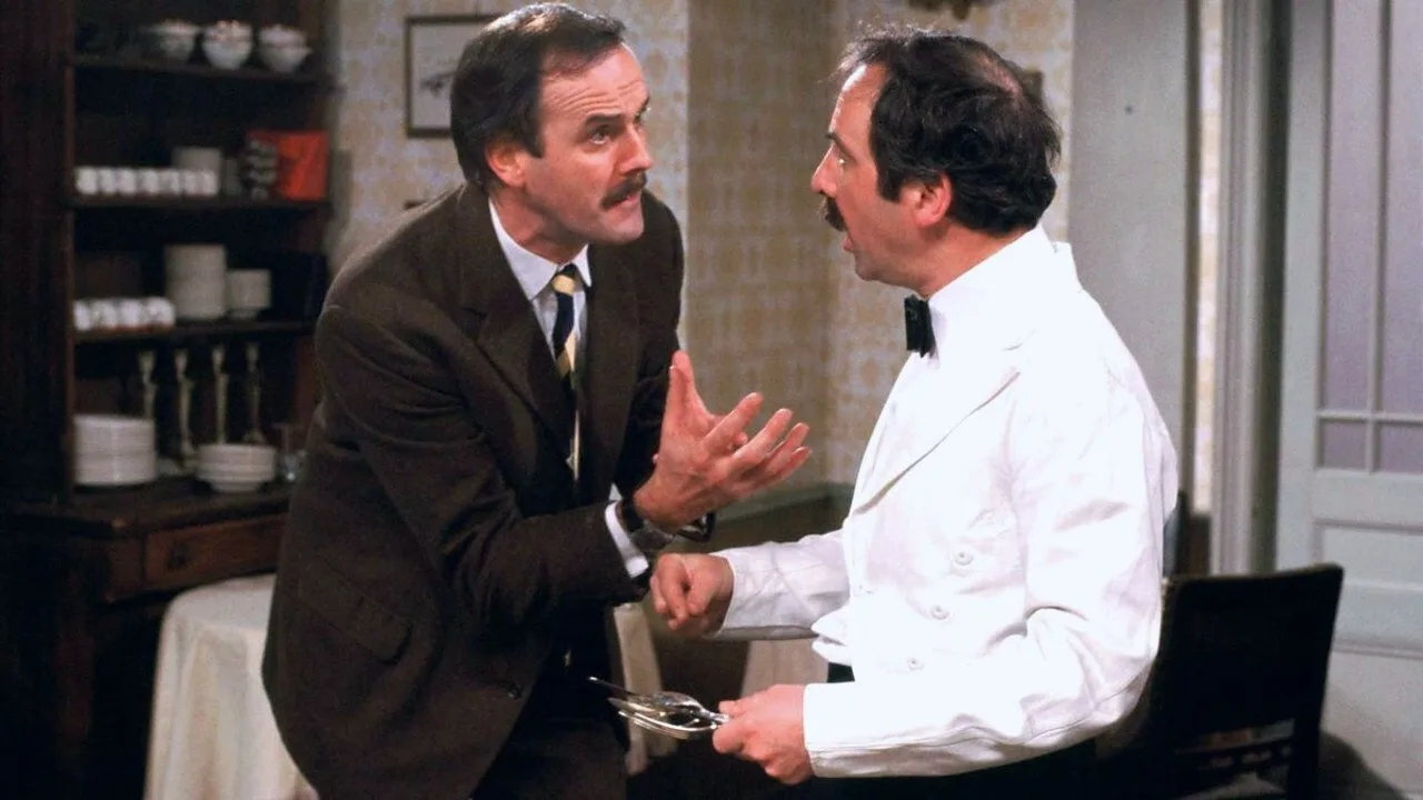 John Cleese and Andrew Sachs Fawlty Towers 