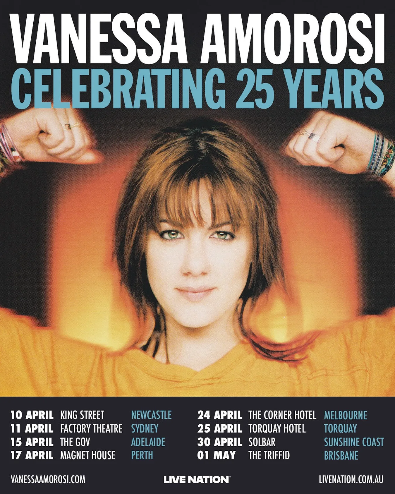 Vanessa Amorosi Aussie tour 