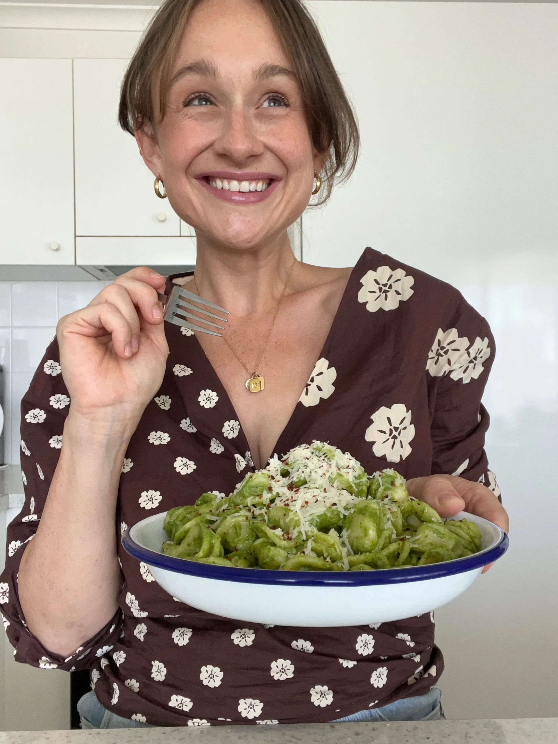 Veronica Wnuk in her kitchen