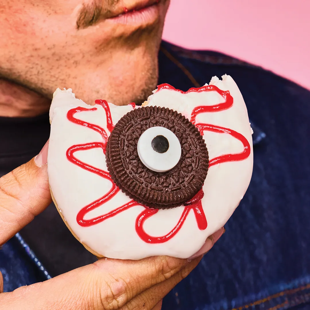 Krispy Kreme tabasco bloodshot doughnut