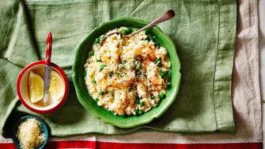Chilli Prawn and Pea Risotto