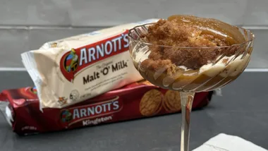 Arnotts Malt 'O' Milk Fried Ice Cream by Anna Polyviou