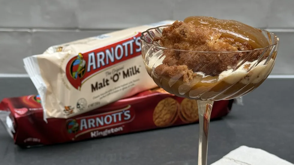 Arnotts Malt 'O' Milk Fried Ice Cream by Anna Polyviou