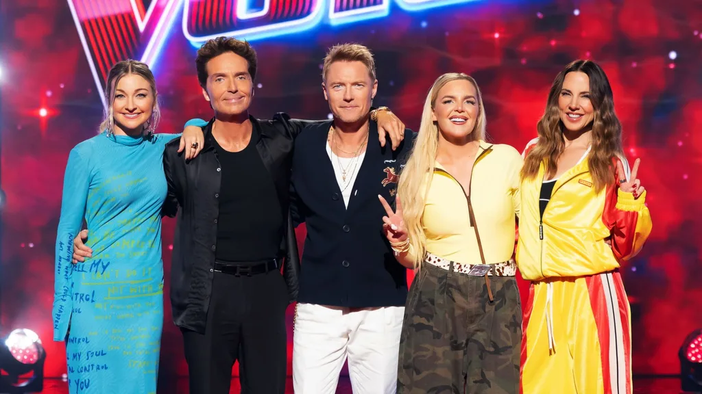 The Voice Australia 2026 coaches Kate Miller-Heidke, Richard Marx, Ronan Keating, Tones and I and Mel C