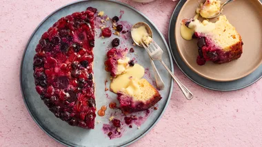Berry Jam Upside-Down Cake