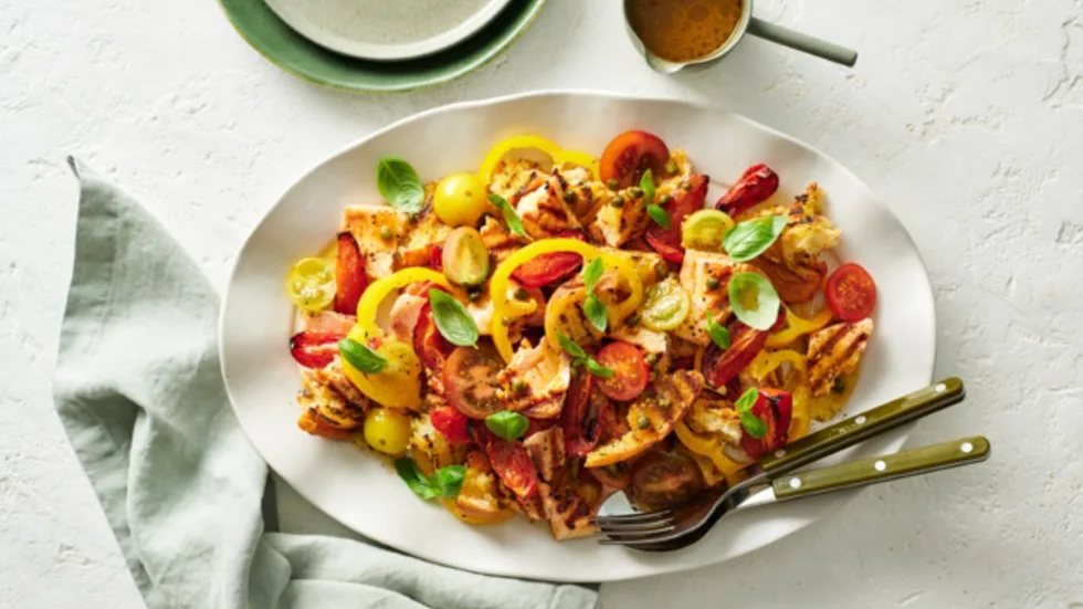 Salmon Panzanella Salad