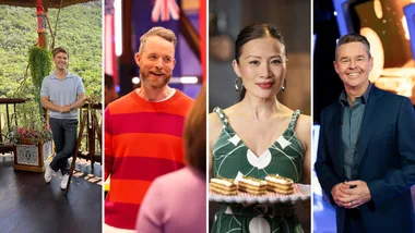Robert Irwin, Hamish Blake, Poh Ling Yeow and Todd Woodbridge