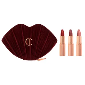 charlotte tilbury lipstick and makeup bag holiday set 