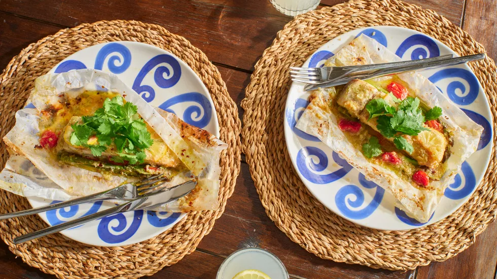 Australian Barramundi en Papilotte