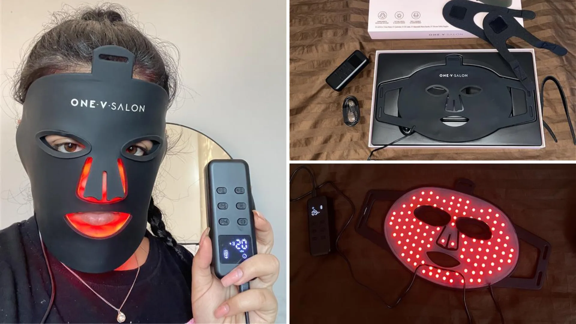 I tried the viral $99 Kmart LED face mask – and I have some thoughts!
